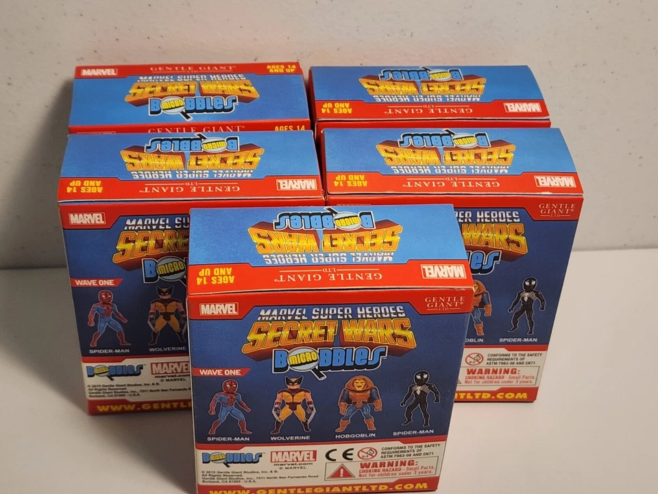 5 Cajas Ciegas MARVEL SUPER HEROES SECRET WARS MICRO BOBBLE CAJA CIEGA ONDA 1 NUEVO EN CAJA Foto 4 de 4