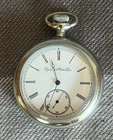 1894 Elgin Size 16 Jewels 15 Model 1 Grade: 50 Openface Pocket Watch Running.