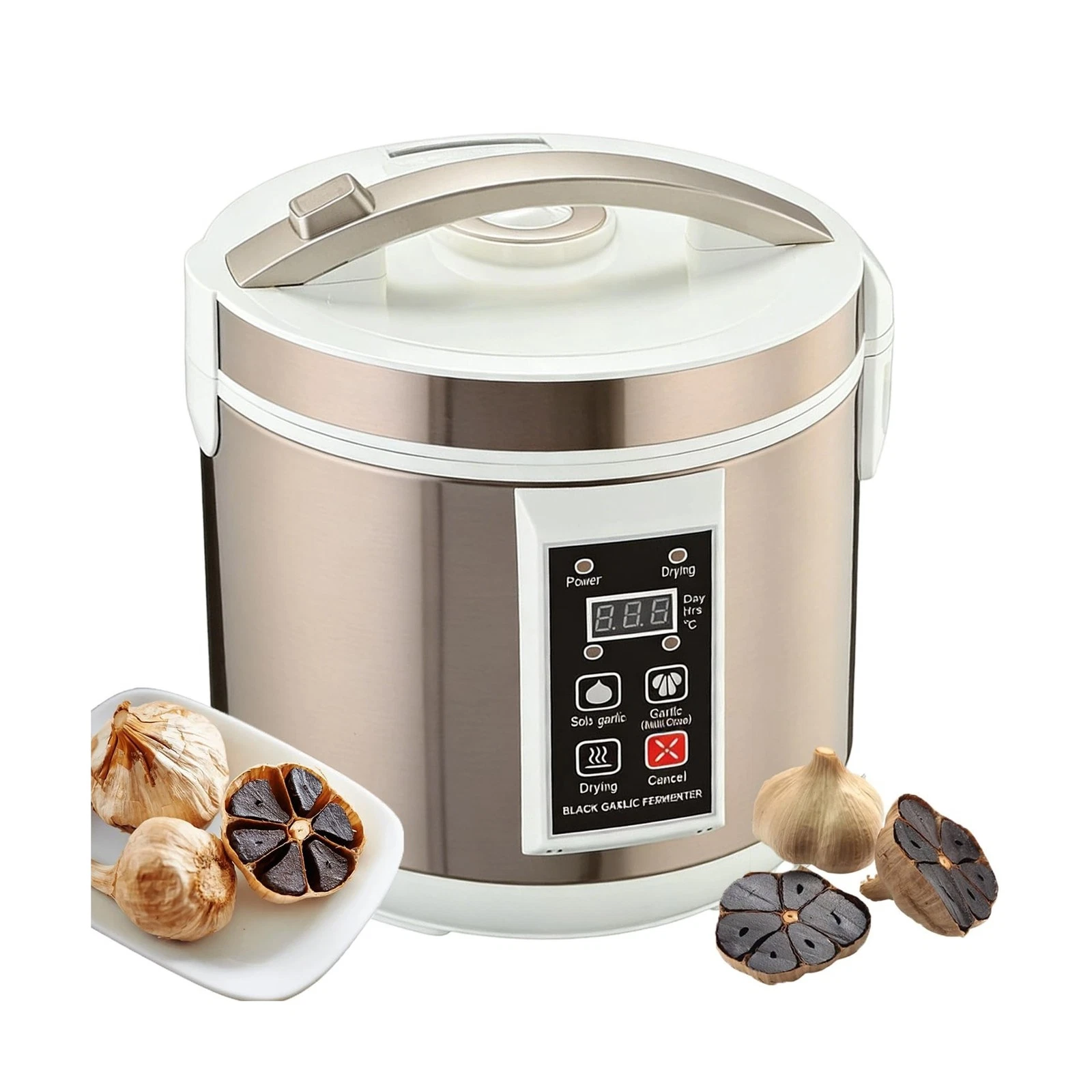 6L Black Garlic Fermenter, Garlic and Wine Seasoning Melting Pot, 110V Multi ...
