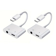 2 in 1 Charger and Headphone USB Type C to 3.5mm Aux Audio Cable Cord Adapter