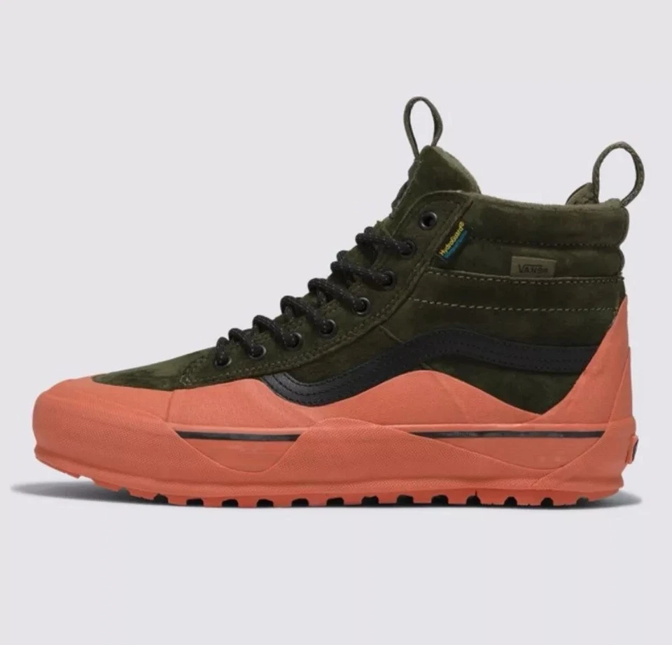 Scarpe alte sneakers Vans Sk8 Hi Dip MTE 2 uomo taglia 8 5 arancione oliva stivali nuove