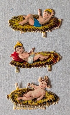 Oblate Glanzbilder, klein,  3 verschiedene Christusdarstellungen (6)