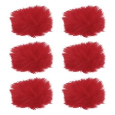 Furry Microphone Windscreen 10mm x 55mm Mic Cover Windshield for Indoor Outdo...