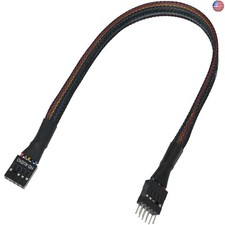 Computer Motherboard Front Audio Extension Cable - Male to Female Connection