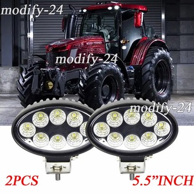 2pcs 34W Oval LED Work Lights Fit Massey Ferguson Tractor 2650,2660,2670,2680