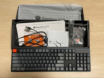 Keychron K10J1 TKL US Red Switch Mechanical Wired Wireless Gray Black Used