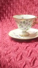 Foley Bone China Floral Tea Cup & Saucer Gold...