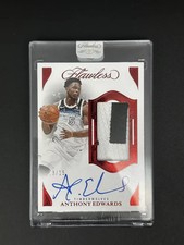 2024-25 Panini Flawless Patch Auto GU Anthony Edwards #VPA-AET /15 Encased -IT58