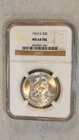 1962 D NGC MS64 FBL FRANKLIN HALF NEAR GEM UNCIRCULATED SILVER 50C Coin!