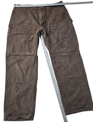 Carhartt B136-CHT Mens 42/30 Carpenter Cotton Duck Pants Brown | eBay