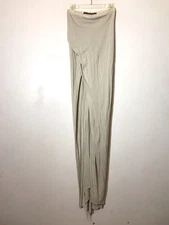 Rick Owens Lilies SS14 Moon Gray Asymmetrical Wrap Maxi Pull On Skirt 6 40