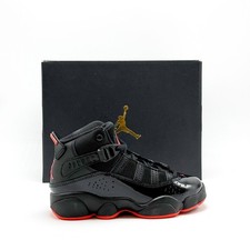  NEW Kids Pre-School NIKE AIR JORDAN 6 RINGS PS BLACK/INFRARED 323432-066   