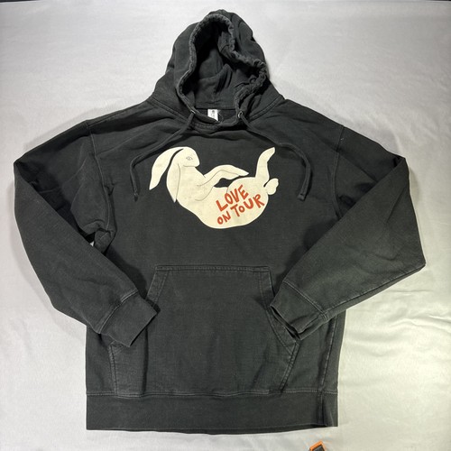 Harry Styles Love On Tour Official Bunny Hoodie Medium Black Concert Merch