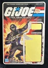 Vintage 1982 G.I. Joe SNAKE EYES v1 Full UNCUT Peach File Card Back ARAH RARE 11