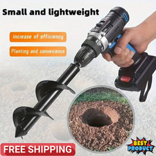 Spiral Hole Drill  Bulb Planter Tool Quick-Plant Heavy-Duty Auger Drill Tools