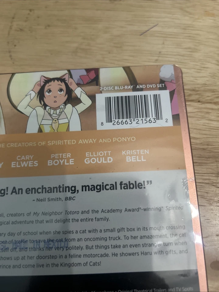 The Cat Returns Steelbook Blu Ray DVD Set Studio Ghibli - OOP RARE NEW Authentic - Image 3 of 4
