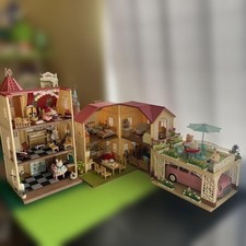 Sylanian Families House with Carport, Eleator, 3-Story House with Lights, with