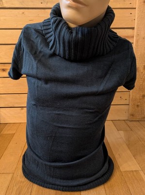 Zero Kurzarm Damen Pullover Gr. 38 Blau