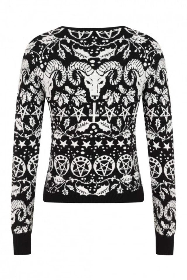 Vêtements interdits - pull de Noël Goat Lord All Over - Photo 1/1