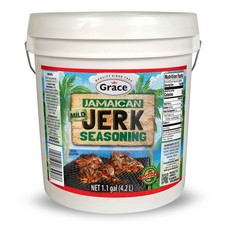 Mild Jamaican Jerk Seasoning - 9lb Tub - Authentic Flavor for Grilling Cooking