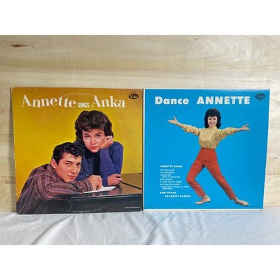 Annette Funicello Record Lot Annette Sings Anka & Dance Annette Buena Vista