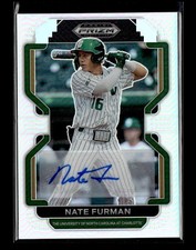 2022 Panini Prizm Draft Picks #PDP121 Nate Furman Base Autographs Silver