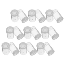  50pcs Empty Plastic Jars with Lids Refillable Film Negative Storage Case Mini