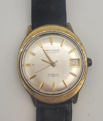 Waltham Self-Winding Incabloc B-280C Wristwatch Swiss Runs!