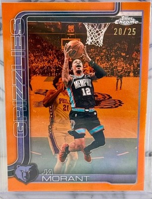 2025-26 Topps Chrome Update Basketball - Ja Morant #29 Orange /25