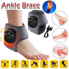 Electric Foot Ankle Massager Relieve Ankle Pain 5 Heat Levels, 3 Vibration Modes