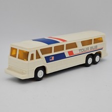 Vintage Friction Powered Greyhound Americruiser Tour Bus Plastic Toy Hong Kong