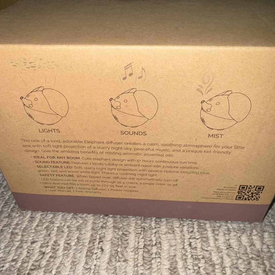 DoTerra The Elephant Diffuser For Essential Oil, Lights Ambient Sounds *Sealed* - Image 3 of 4