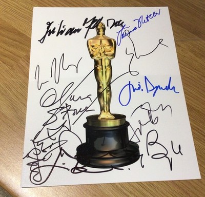   OSCAR WINNER - Original SIGNIERT -OLIVER STONE, ADRIAN BRODY, 8 weitere - BECKETT