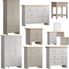 Arlington Chest of Drawers Dressing Table Bedside Cabinet MDF Bedroom Furniture