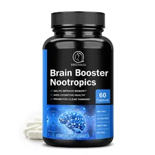 BBEEAAUU 100Mg Phosphatidylserine Capsule for Memory and Focus Smarter Brain Hea