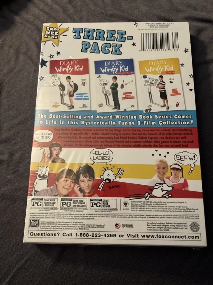 Diary of a Wimpy Kid 1, 2 & 3 (DVD) - Image 2 of 3