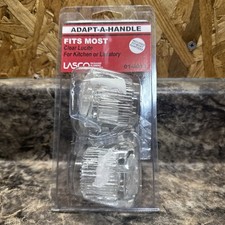 Fit-All Lavatory Sink  Tub  Shower Handle, Medium Canopy, Clear, Pr. - 01-4013