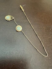 VINTAGE 11 INCH DOUBLE ALBERT LADIES W.C. CO. POCKET WATCH  CHAIN