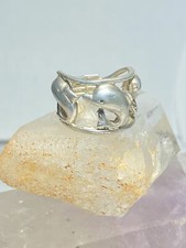 Dolphin Ring dolphins Band sterling silver pinky girls women