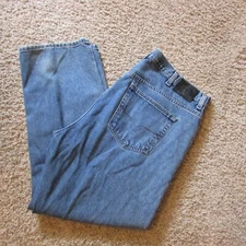 Harley Davidson Traditional 42X30 Blue Denim 5 Pocket Jeans Zip Fly