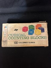 Vintage 1964 Cubical Counting Blocks/ Milton ...