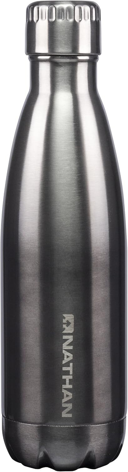 Nathan Chroma Steel Water Bottle, BPA Free, 25 Ounces, Steel