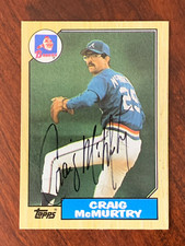 Craig McMurtry, Atlanta Braves - Autographed 1987 Topps #461