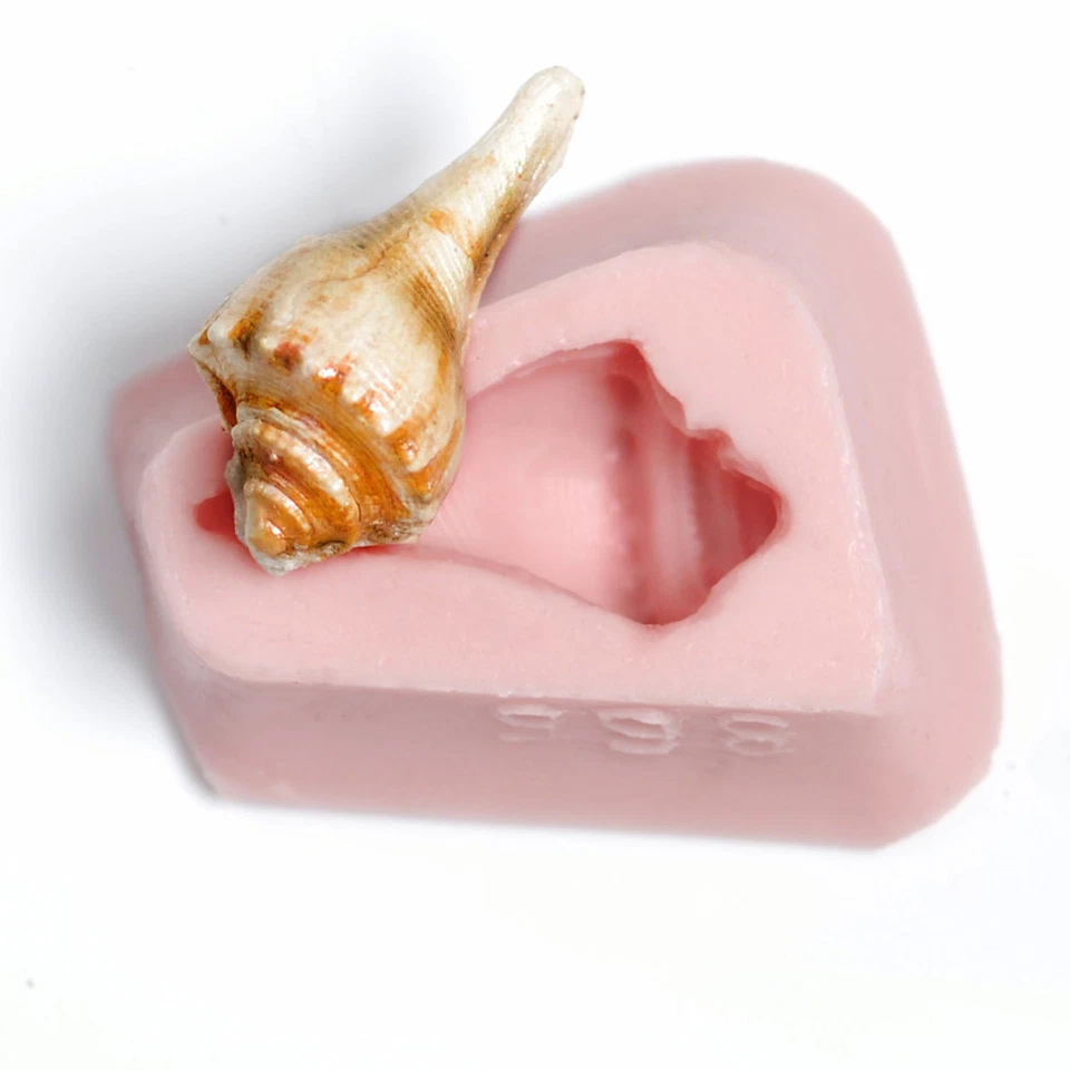 Conch Seashell Silicone Mold - Fondant Chocolate Candy Polymer Clay Soap (865 - Image 3 of 4