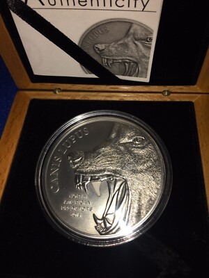 #ad North American Predator Gray Wolf 2oz silver coin 2015 $279.99
