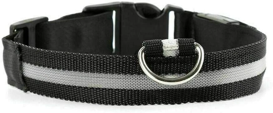 Basset Hound LED Dog Collar Size L Large Light Up Flashing Pet Lead Harness - Image 3 of 4