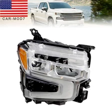 LED Headlight Right Passenger Side For 2022-2024 Chevy Silverado 1500 LT/RST