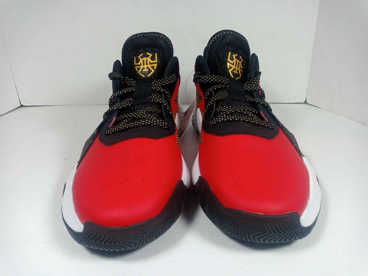 Adidas D.O.N. Issue #1 GCA Black Scarlet Basketball Shoes 