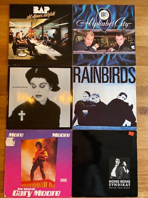 Sammlung 6 x LP´s 80iger Top-Hits Bap/ABC/Lisa Stansfield/Gary Moore/Rainbirds