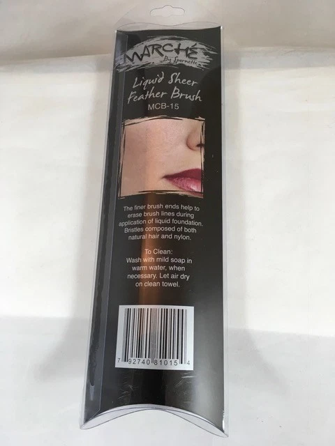 NUEVO Cepillo de pelo líquido de plumas transparentes Spornette Marche Foto 2 de 3